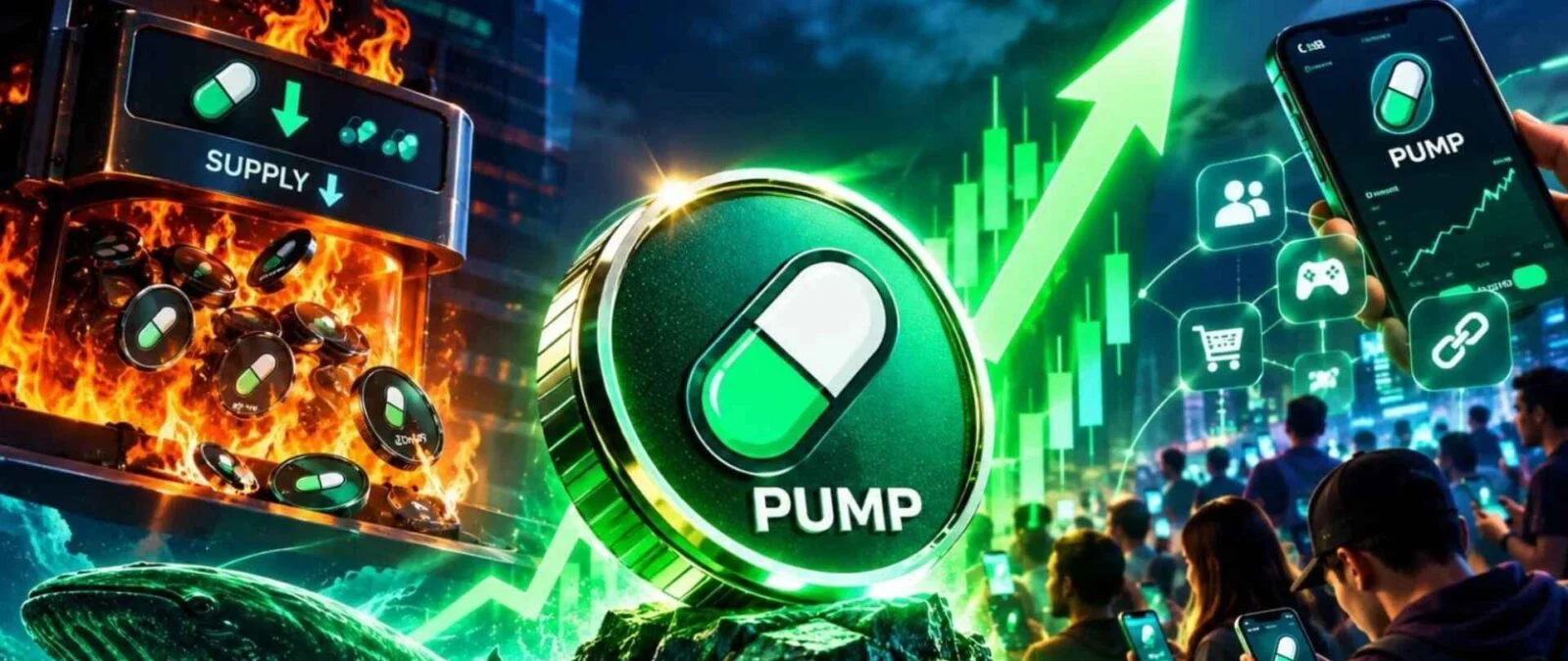 Pump.fun arzı azalttıkça fiyat yükseldi, $0.004 seviyesi hedefte